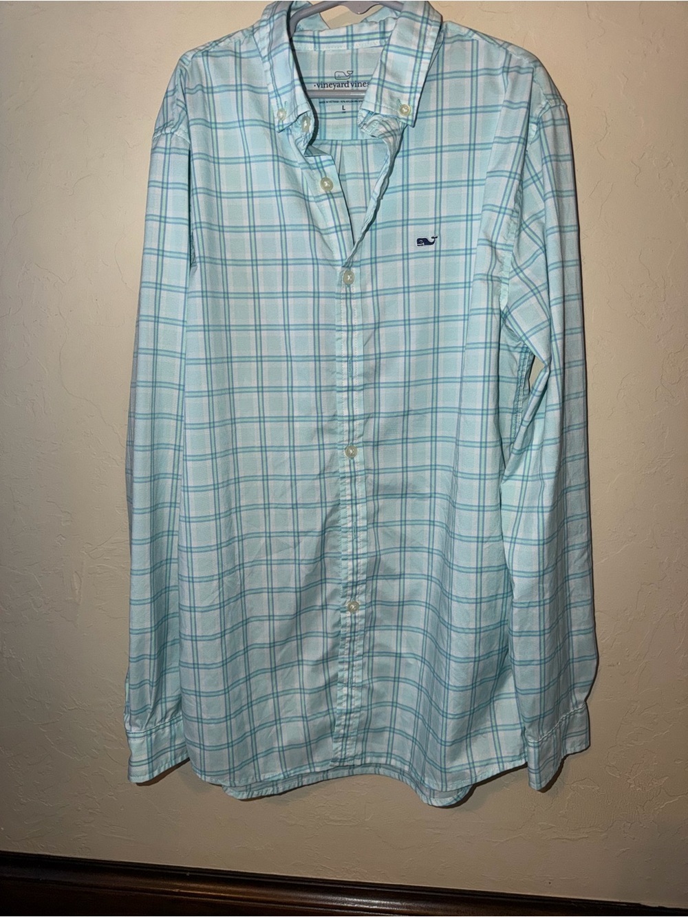 Vineyard Vine Boys' Performance Cotton Plaid Shirt size Large 16